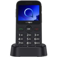 Кнопочный телефон Alcatel 2019G (темно-серый)