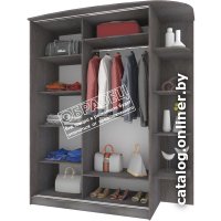 Шкаф-купе Кортекс-мебель Лагуна ШК05-01 правая консоль (венге/венге светлый)