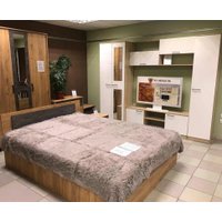 Кровать SV-Мебель МСП 1 с основанием 140х200 (дуб золотой/камень темный) в Лиде