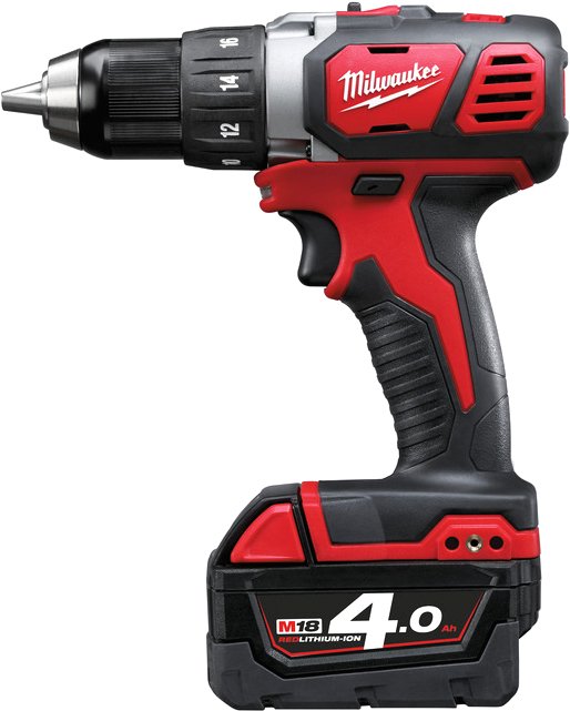 

Дрель-шуруповерт Milwaukee M18 BDD-402C 4933443565 (с 2-мя АКБ, кейс)