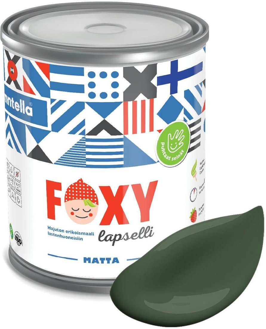 

Краска Finntella Foxy Lapselli Matte Fiksu F-50-1-1-FL270 0.9 л (зеленый)