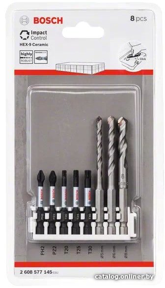 Набор бит и сверл Bosch 2608577145 (8 предметов)