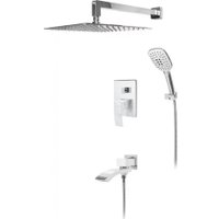 Душевая система  Hansberge H6077 (белый хром)