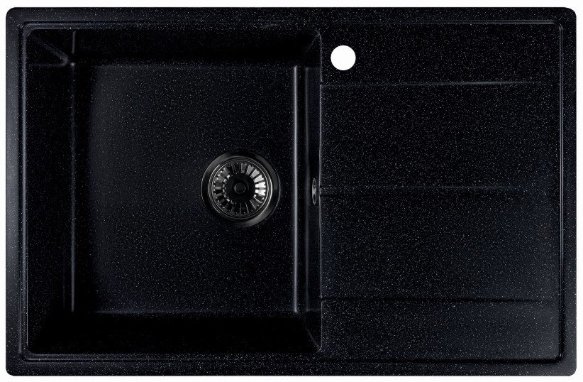 

Кухонная мойка Marblan Magnum L (черный, с сифоном)