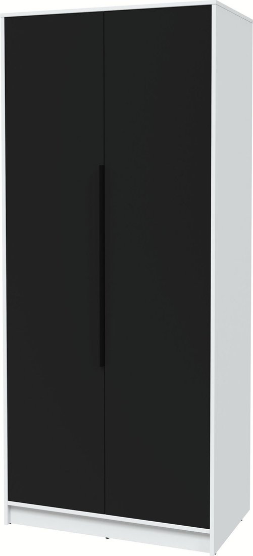 

Шкаф распашной Интерлиния Концепт КТ-Ш2 (черный/белый платинум)