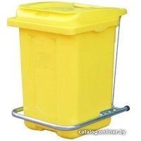 Контейнер для мусора Razak Plast с педалью 60 л (желтый)