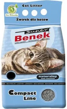Наполнитель для туалета Super Benek Compact 20л (натуральный)