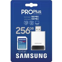 Карта памяти Samsung PRO Plus 2023 SDXC 256GB (с кардридером)