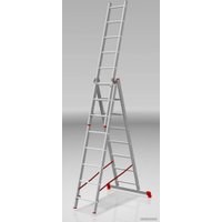 Лестница-стремянка Новая высота NV 223 алюминиевая трёхсекционная 3x8 ступеней
