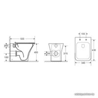 Унитаз приставной Cerutti Vettore F CT7841 в Гродно