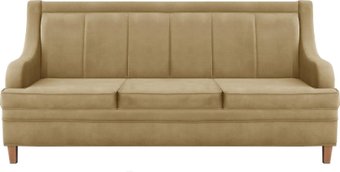 Диван Brioli ЛуиП трехместный (микровелюр, B2 бежевый)