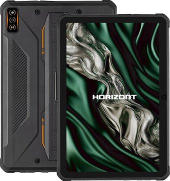 Планшет Horizont H-Tab 1 Shield 6GB/256GB LTE (черный/оранжевый)