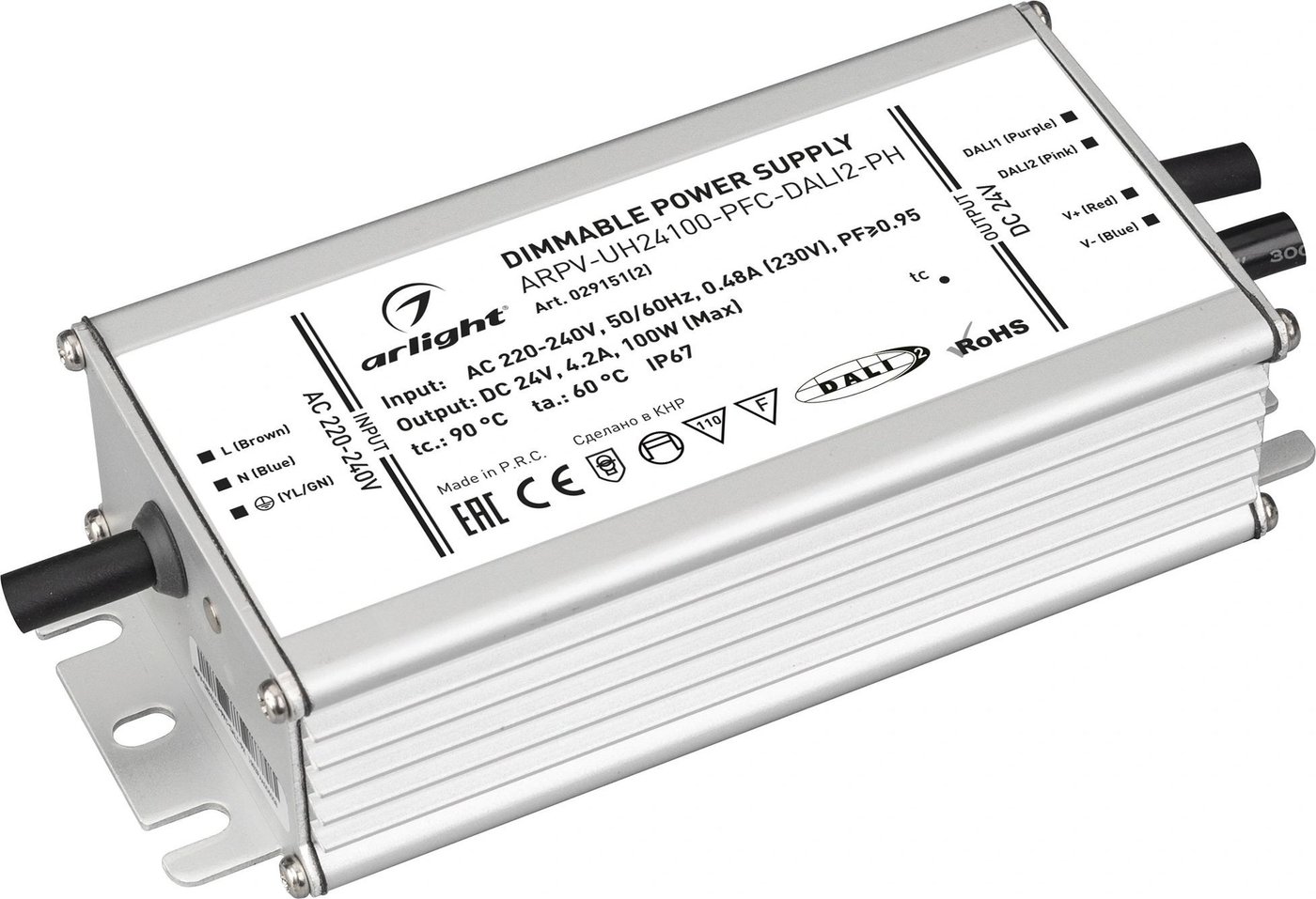 

Блок питания Arlight ARPV-UH24100-PFC-DALI2-PH 029151(2)