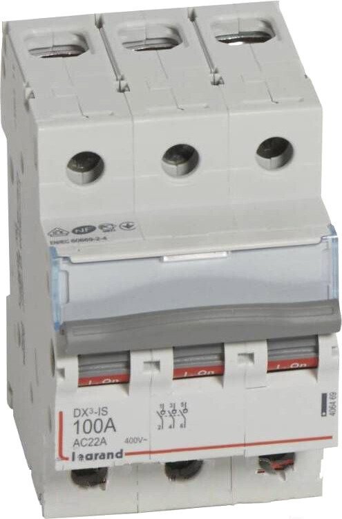 

Выключатель нагрузки Legrand DX3 3П 100A 406469