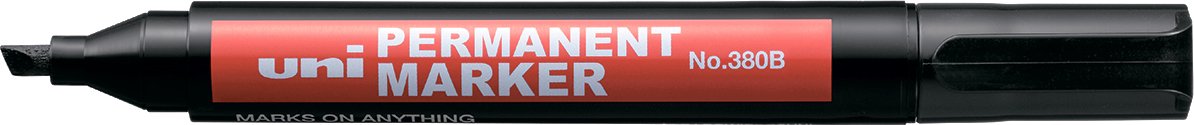 

Маркер перманентный UNI Mitsubishi Pencil NO.380B BLACK (1-4.5 мм черный)