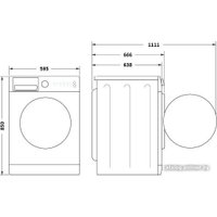 Сушильная машина Midea Lunar MD200D90WB/S-RU