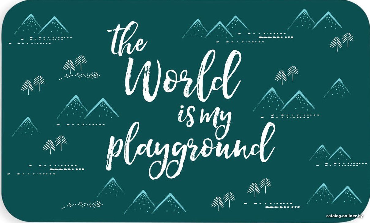 Коврик под миску TarHong Playground (бирюзовый)