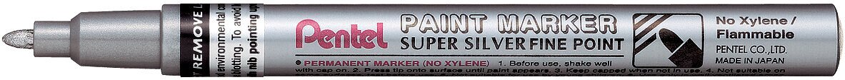 

Маркер перманентный Pentel Paint MSP10-Z (серебристый)
