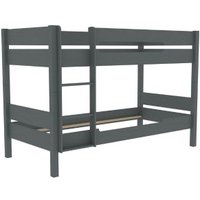Двухъярусная кровать ММЦ Амелия 90x200 (двухъярусная, серый воск)