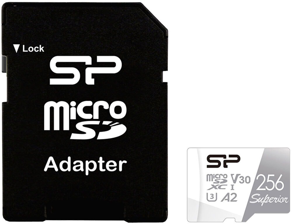 

Карта памяти Silicon-Power Superior microSDXC SP256GBSTXDA2V20SP 256GB (с адаптером)