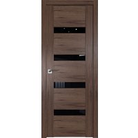 Межкомнатная дверь ProfilDoors 2.81XN R 60x200 (салинас темный, стекло черный триплекс)