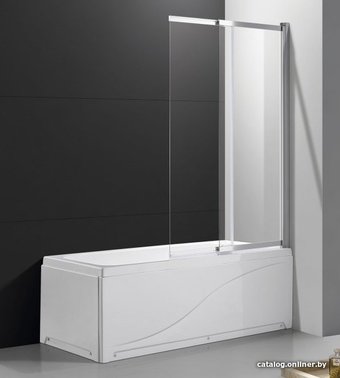 Стеклянная шторка для ванны Cezares SLIDER-VF-11-90/150-C-Cr