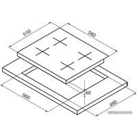 Варочная панель Korting HK 60001 BW