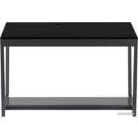 Журнальный столик Мебелик BeautyStyle 1 (серый графит/стекло черное)