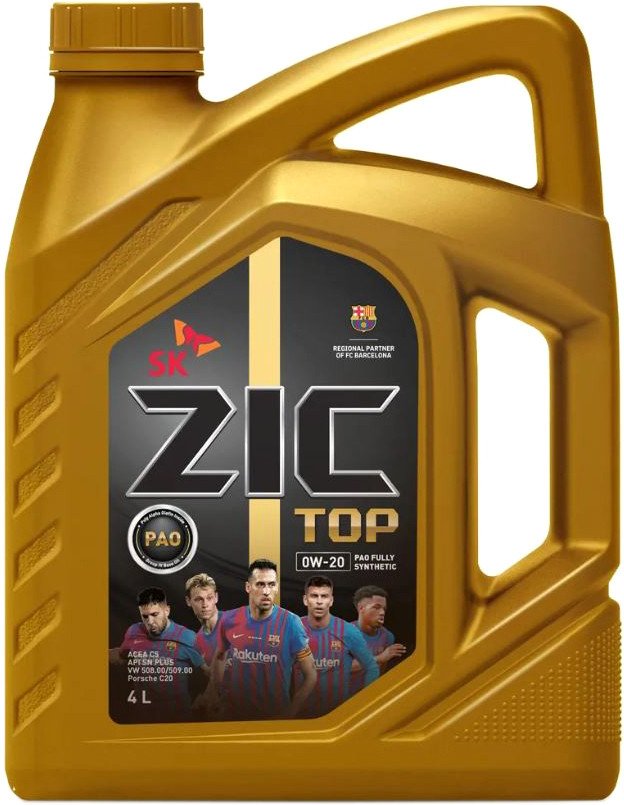 

Моторное масло ZIC Top 0W-20 4л
