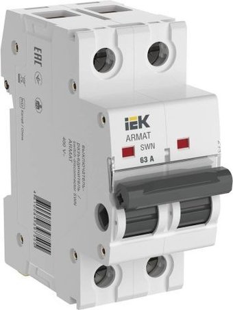 Выключатель нагрузки IEK Armat SWN 2P 63А AR-SWN-2-063