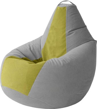 Кресло-мешок Kreslomeshki Груша Kombo XXXL GKV-145x100-SO (сталь/оливка)