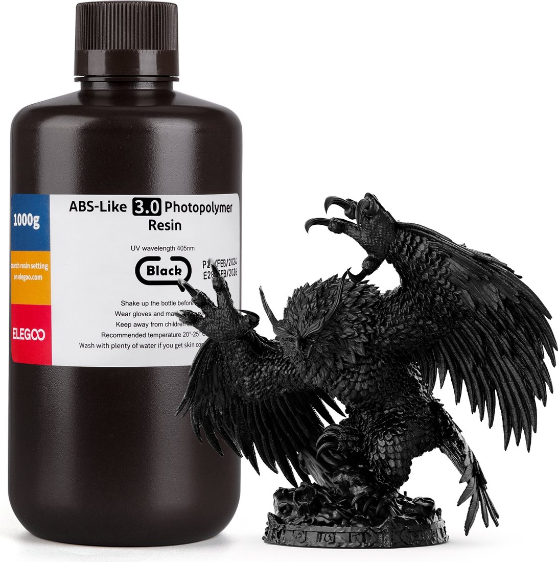 

Фотополимер Elegoo ABSlike V3.0 1кг (черный)