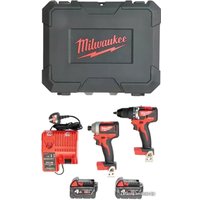  Milwaukee M18 CBLPP2A-402C 4933464536 (шуруповерт, винтоверт, 2 АКБ, кейс)