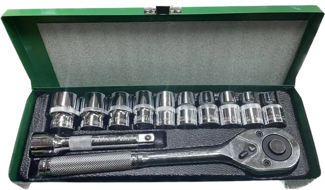 

Набор трещотка с головками Edon MTB-12 (12 предметов)