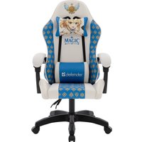 Игровое (геймерское) кресло Defender Legas (белый/синий)
