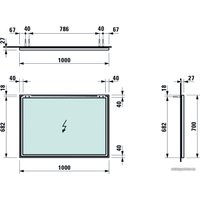  Laufen Зеркало Frame 100 4474069001441