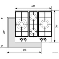 Варочная панель LEX GVG 6043 C IV Light