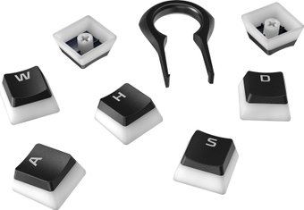 Набор кейкапов HyperX Pudding Keycaps (черный, без кириллицы)