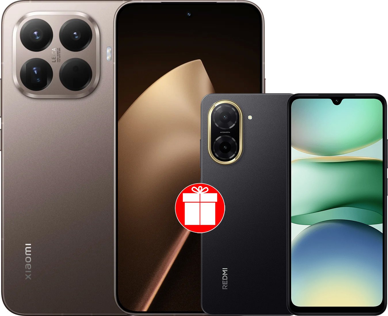 

Телефон Xiaomi 15T Pro 12GB/512GB международная версия (золотистый мокко) + Xiaomi Redmi A5 4GB/128GB (полуночный черный) по акции