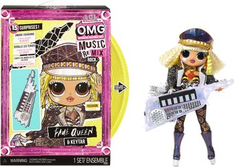 OMG Remix Rock-Fame Queen and Keytar 577607EUC