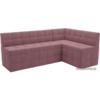 Угловой диван Мебель-АРС Атлантис правый 212x84x135 (велюр пудра НВ-178 18)