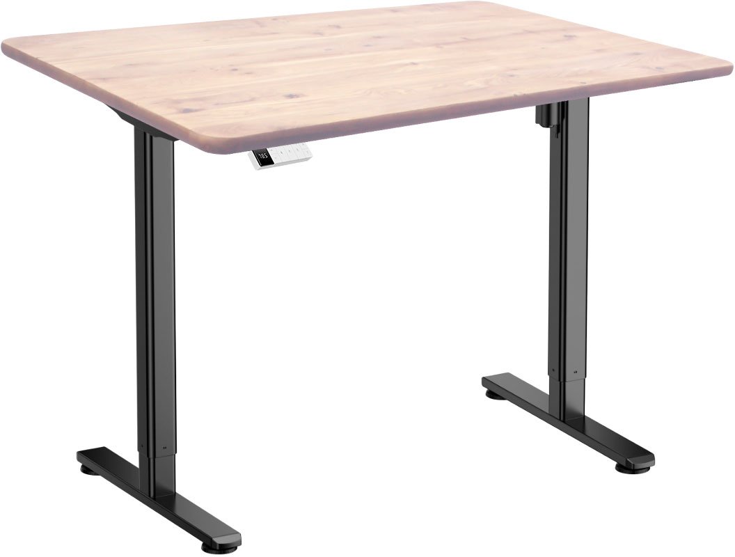 

Стол для работы стоя ErgoSmart Wooden Electric Desk Slim 1300х750х27 мм (прямой край, дуб беленый/черный)