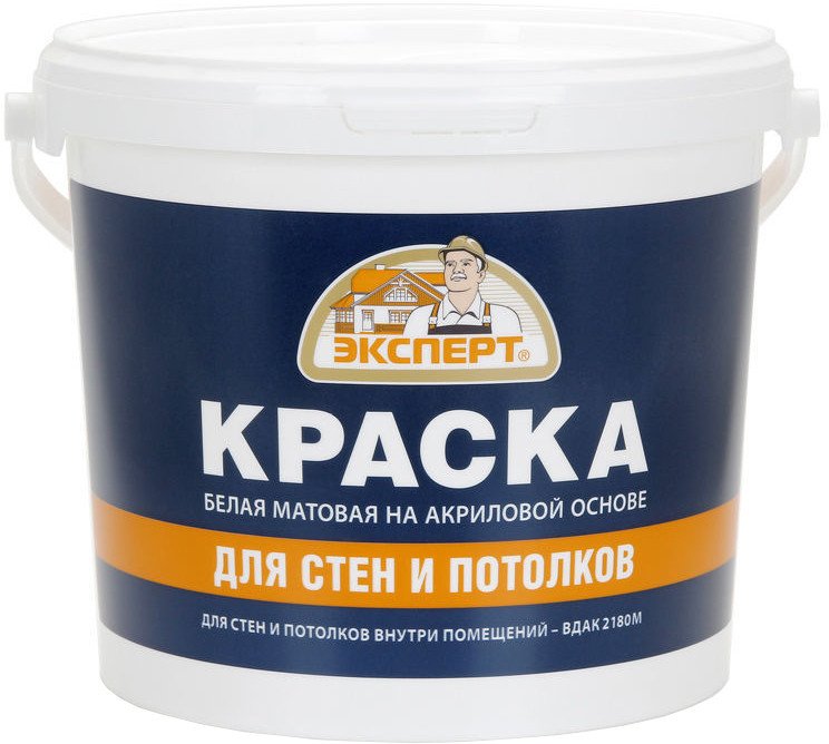

Краска Эксперт Для стен и потолков 7 кг (белый)