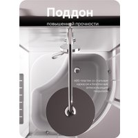 Душевая кабина AM.PM Above 90x90 W9XC-401A-9090MT (хром матовый/прозрачное стекло)