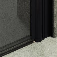 Душевая дверь MaybahGlass 198x80 MGD-431-6 (графит/черный)