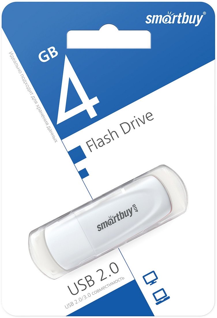 

USB Flash SmartBuy Scout 4GB (белый)