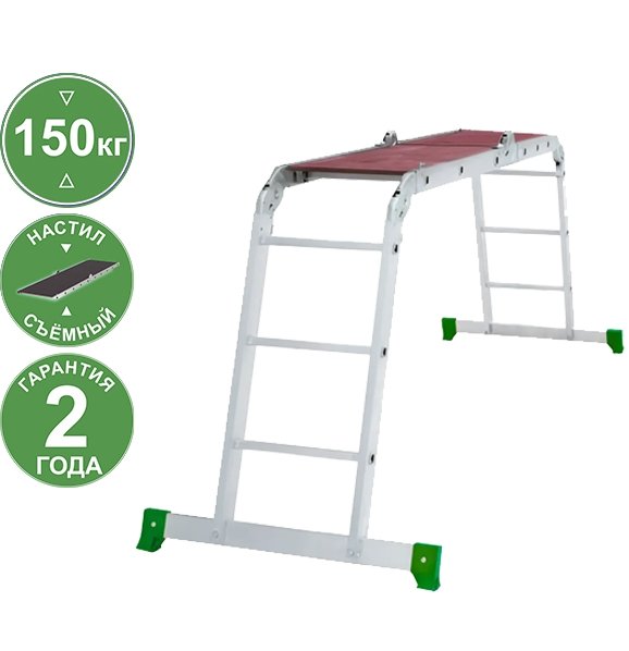 

Лестница-трансформер Новая высота NV 233 трансформер с помостом 4x3 ступени