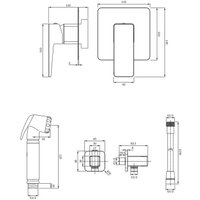 Гигиенический душ Omnires Parma SYSPMBI1BL