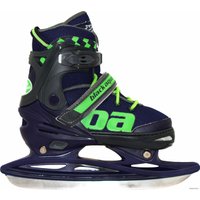 Коньки Black Aqua AS-408 (р. 39-42, темно-синий/зеленый)