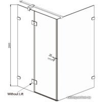 Душевой уголок Ambassador Abner 10011104L 120х90